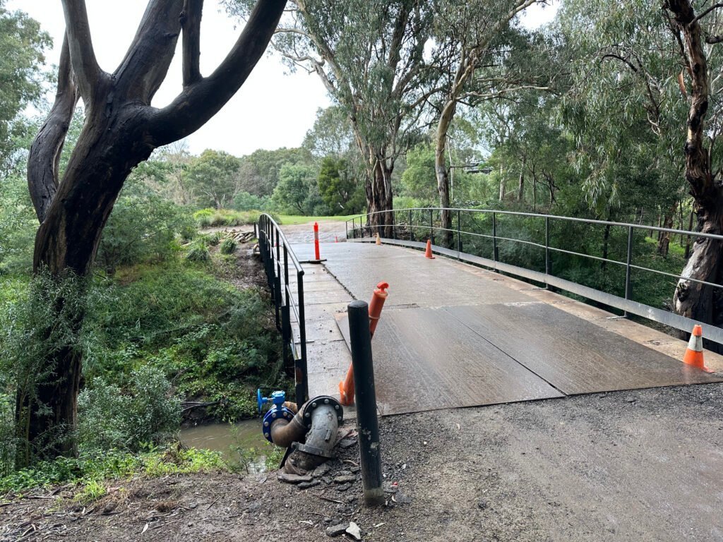 Bridge repair project at The Rosanna Golf Club